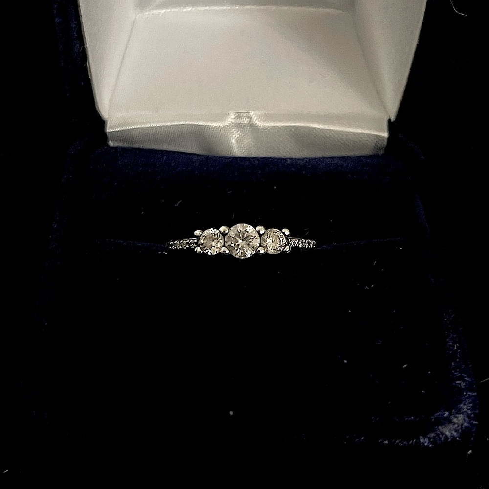 Pandora Clear Three-Stone Ring